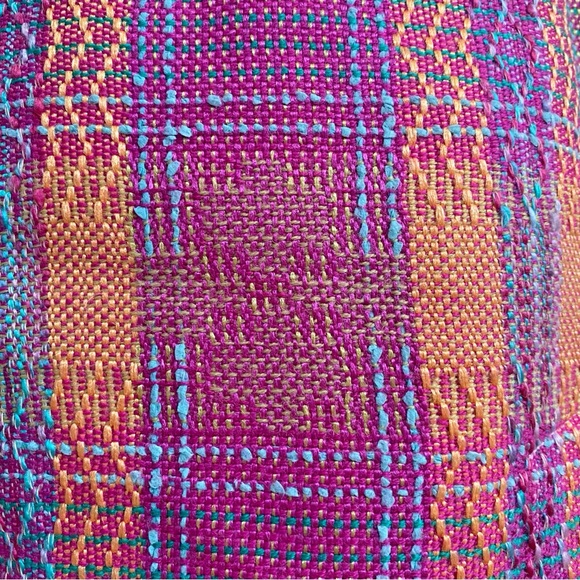 VINTAGE BAZAR CHRISTIAN LACROIX COLORFUL TWEED ZIP UP JACKET HIGH RISE SKIRT SET - Picture 13 of 16
